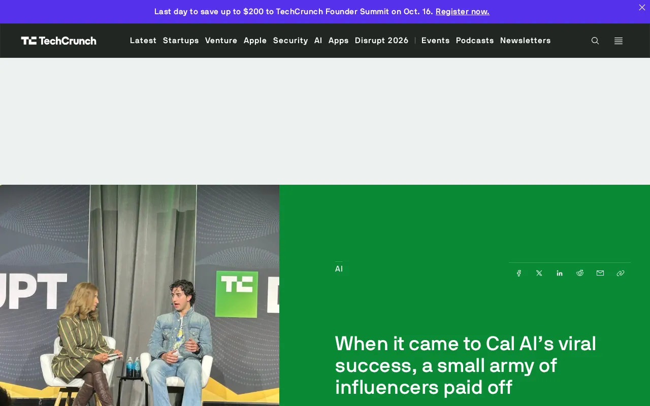 Cal AI Hits $30M Revenue in Two Years: How Influencer Marketing Drove AI App Growth