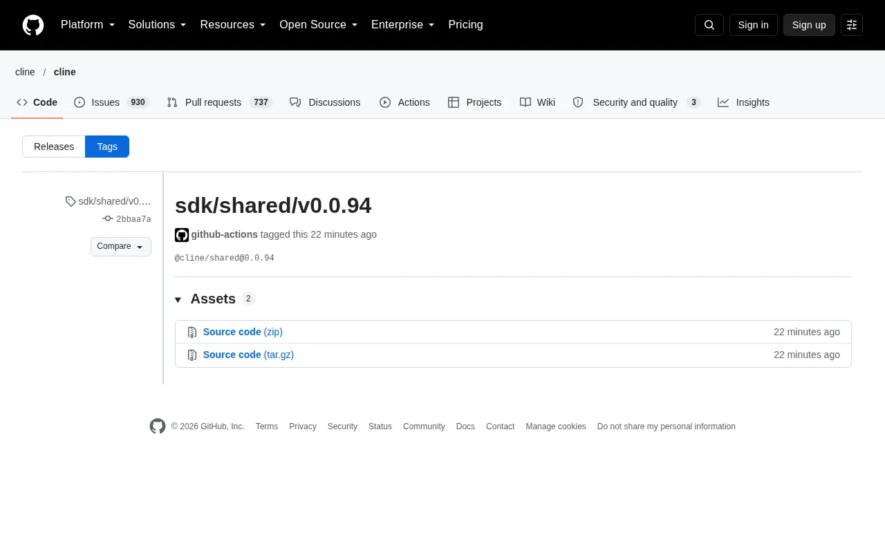 Cline Releases @cline/shared 0.0.94: A Signal of Shared SDK Module Updates