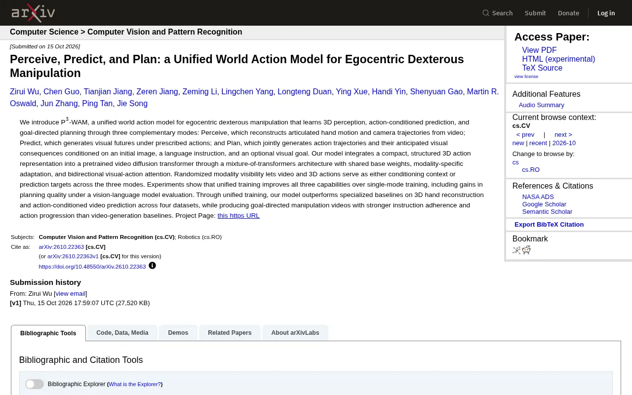 P³-WAM project homepage