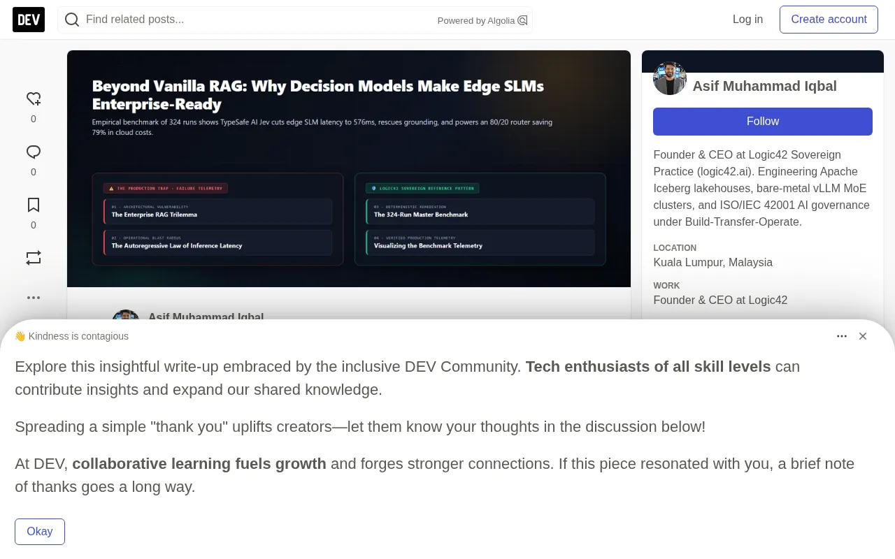 Beyond Vanilla RAG: How Decision Models Make Edge SLMs Enterprise-Ready