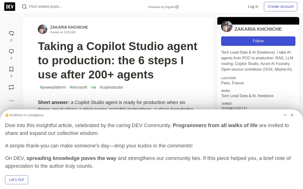 200+ AI Agents in Production: The Six-Step Playbook for Copilot Studio