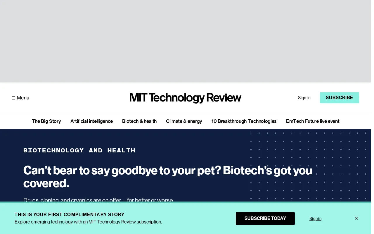 Pet Cloning and Gene Preservation: How Biotechnology Makes Goodbye Less Final