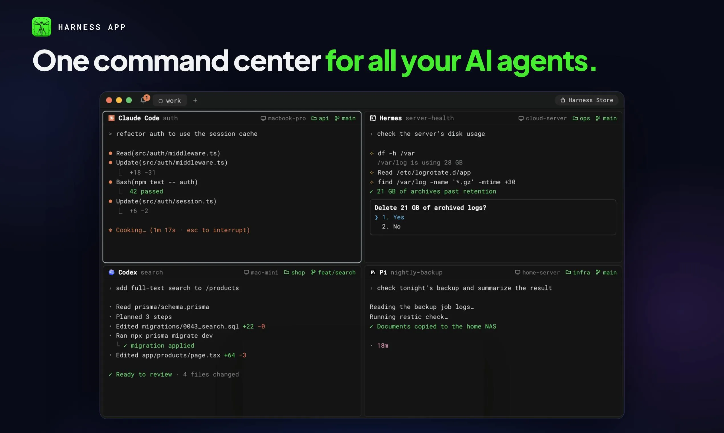 Harness: One Command Center to Manage All Your Coding Agents