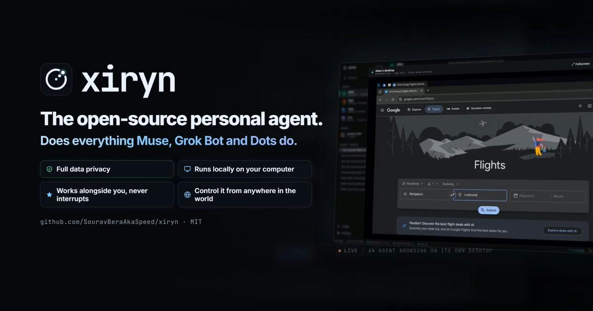 Xiryn: The open-source personal agent that runs on your computer