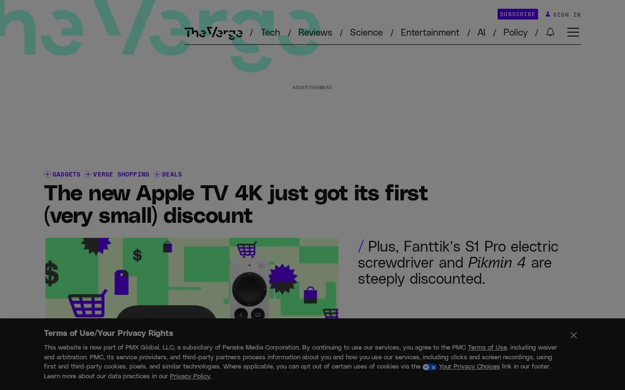 New Apple TV 4K Sees First Small Discount, But Price Still Far Exceeds Previous Generation