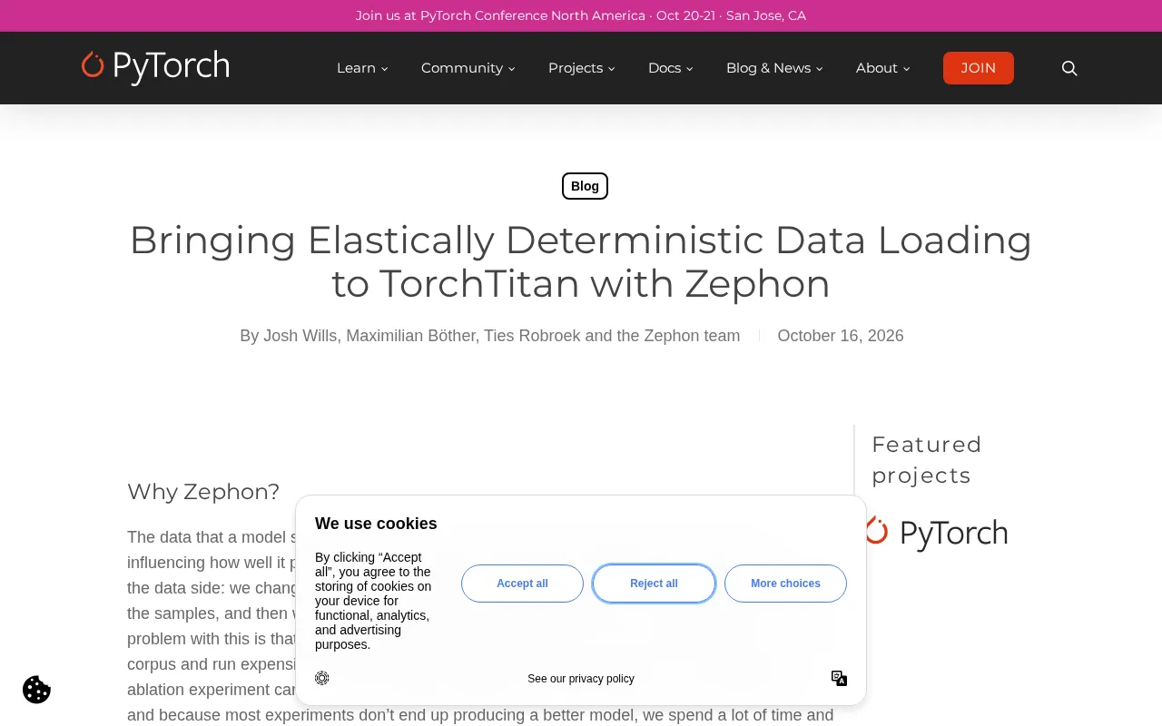 Zephon Brings Elastically Deterministic Data Loading to TorchTitan