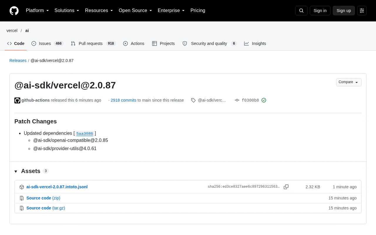 Vercel AI SDK Patch Update: Analyzing the OpenAI-Compatible Layer Upgrade