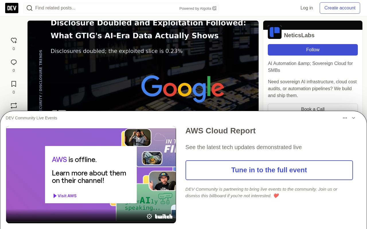 GTIG数据揭示:AI时代漏洞披露翻倍