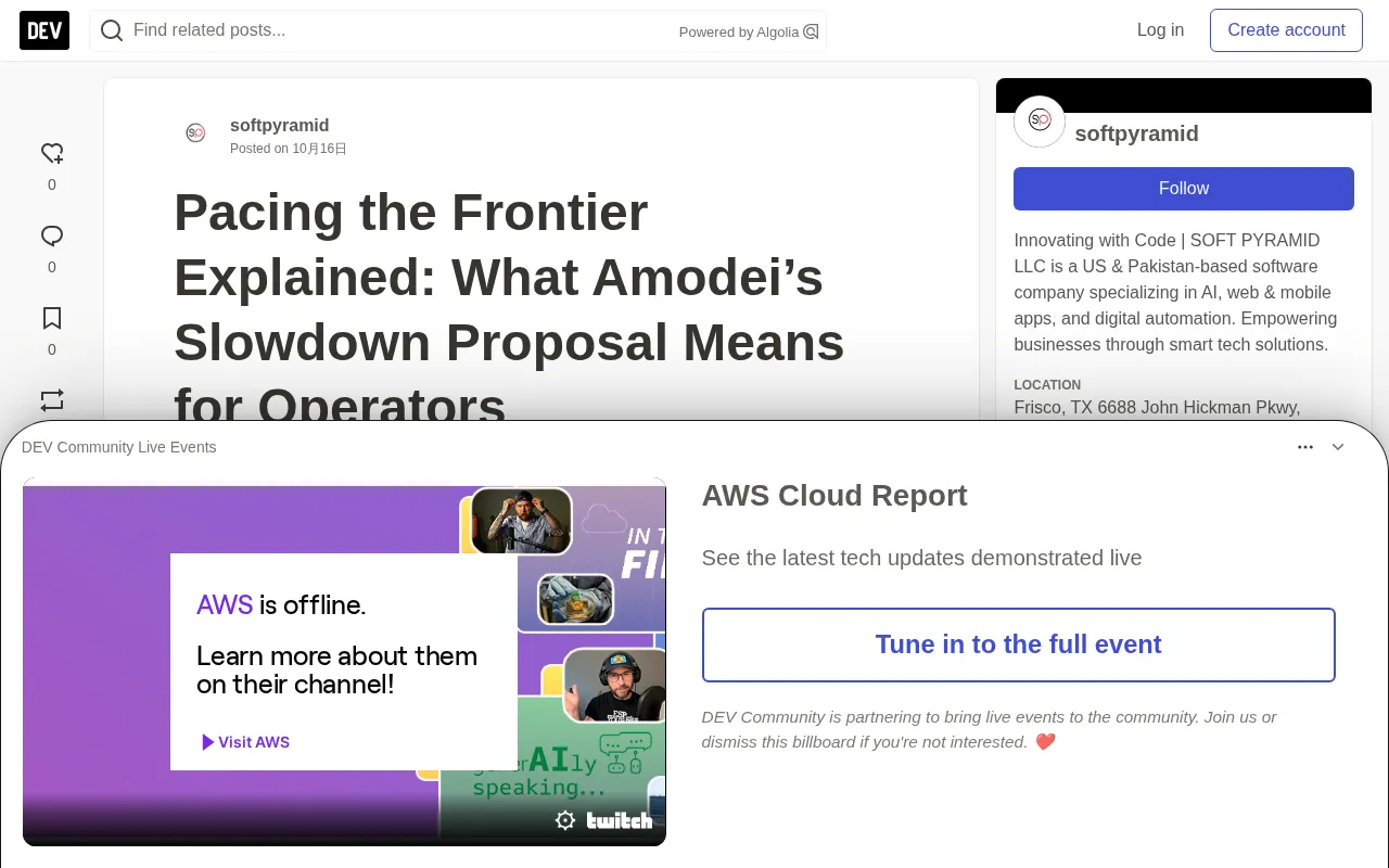 Amodei「放慢前沿」提案解读:AI减速计划与运营者应对