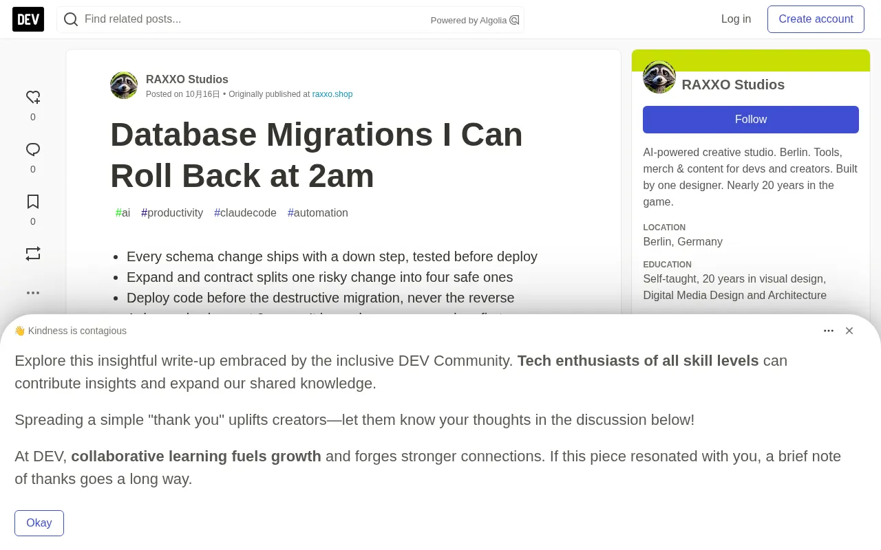 Database Migrations That Can Roll Back at 2 AM