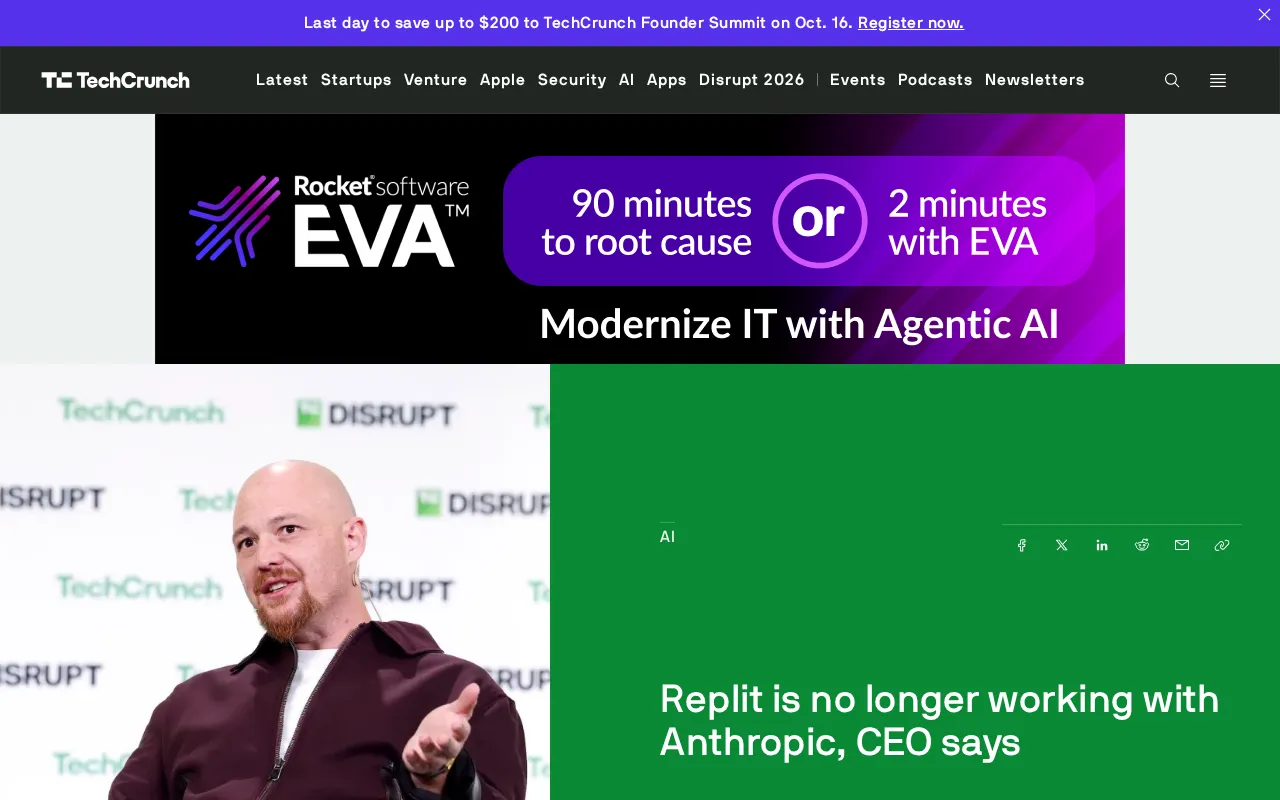 Replit与Anthropic终止合作,CEO亲口确认