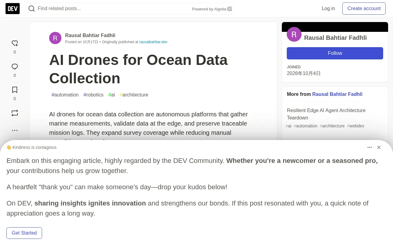 AI Drone Ocean Data Collection: An Architecture Breakdown of Edge Validation and Mission Logging