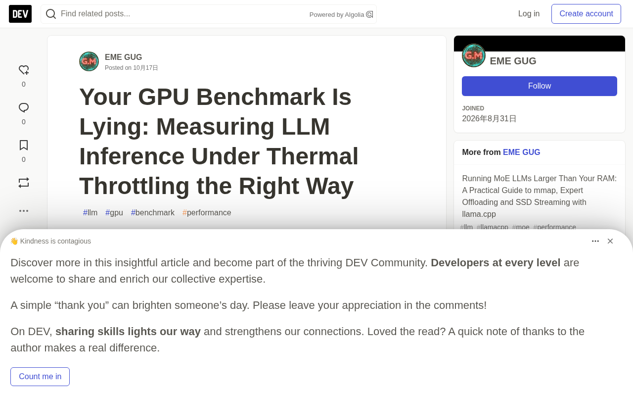GPU Benchmarks Are Lying: How to Measure LLM Inference Under Thermal Throttling