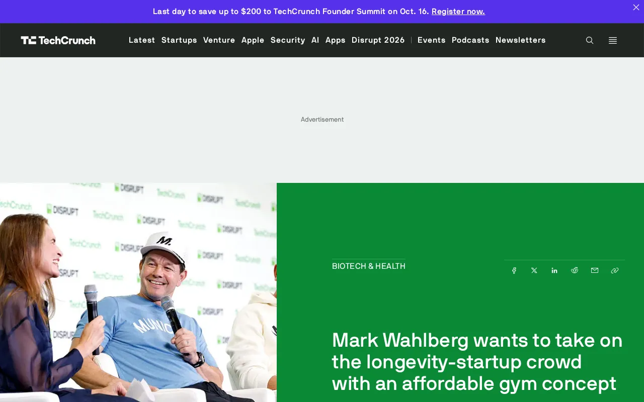 Mark Wahlberg Launches Budget Gym to Challenge High-Priced Longevity Clinics