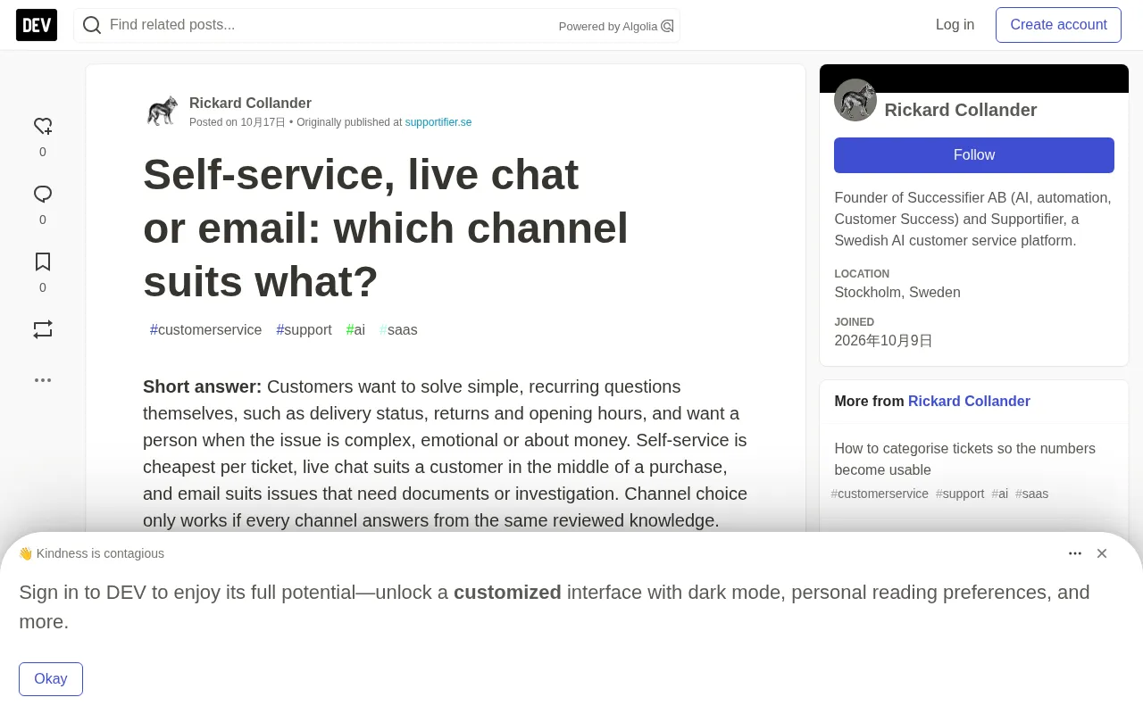 Self-Service, Live Chat, or Email: How to Choose Customer Service Channels