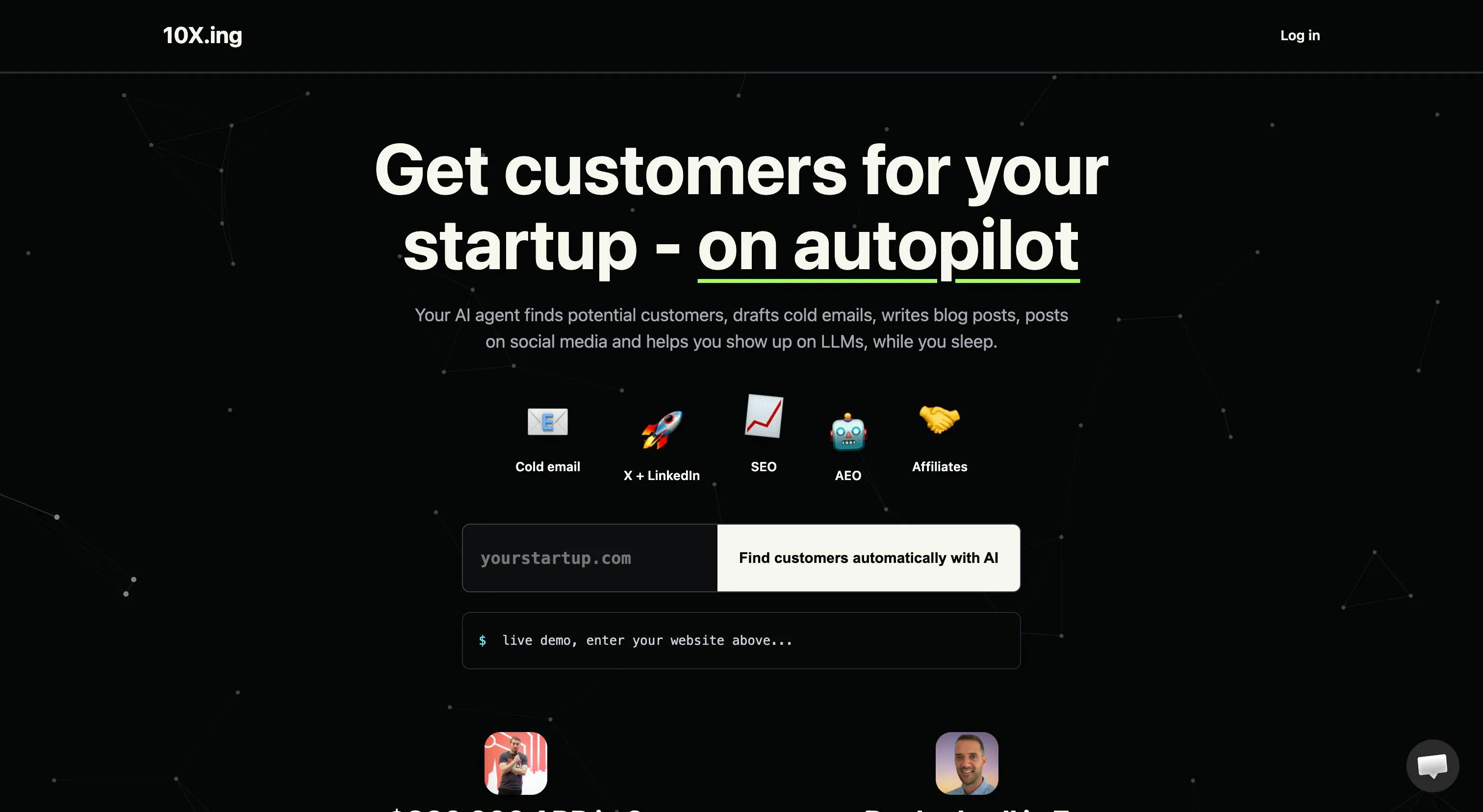 10X.ing: Enter Your URL, Get Cold Email, SEO, and AI Marketing Opportunities Automatically