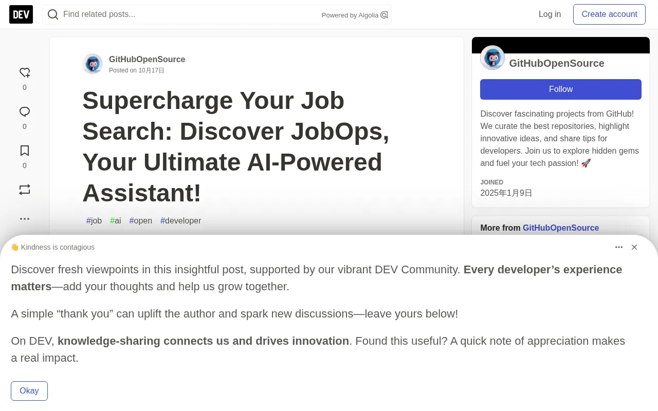 JobOps: A Self-Hosted AI Job Search Pipeline Aggregating 10+ Job Boards