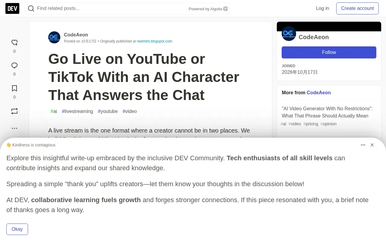 ReelMint Mint Live feature overview
