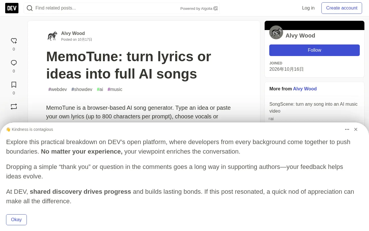 MemoTune: Turn Lyrics or Ideas into Complete AI Songs