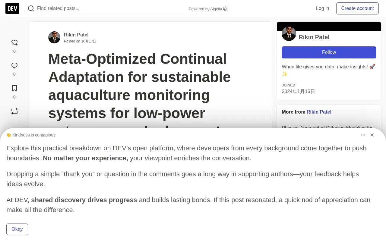 Meta-Optimized Continual Adaptation: Field Notes on Low-Power Edge AI for Aquaculture