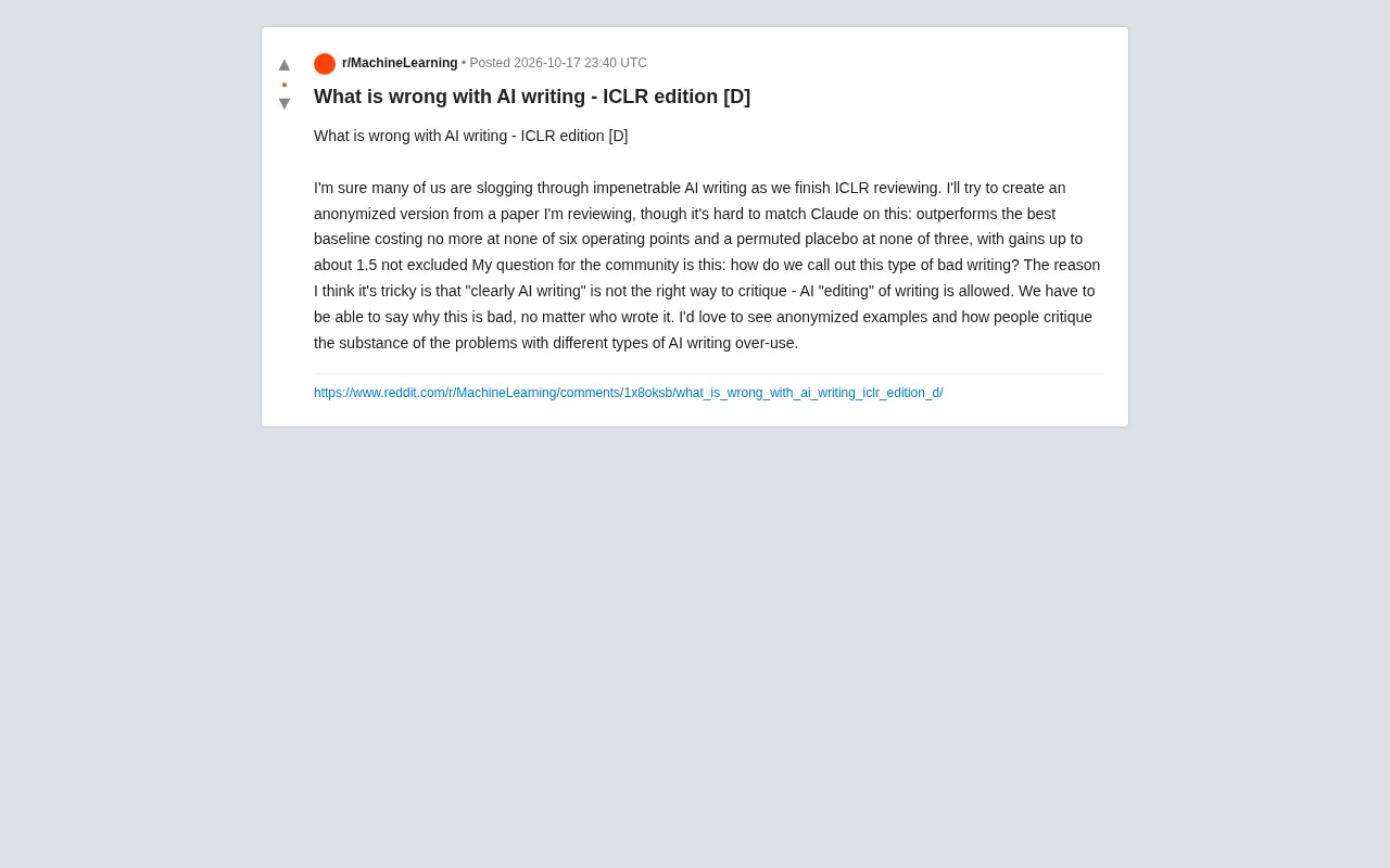 ICLR Reviewers Decry AI Writing: Why Are Academic Papers Increasingly Hard to Read?