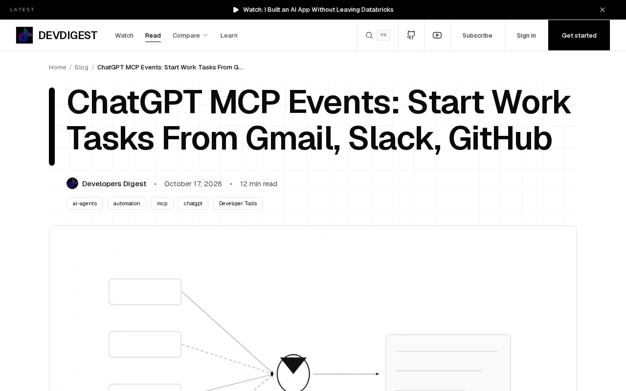 ChatGPT MCP Events: Trigger Tasks from Gmail, Slack, and GitHub