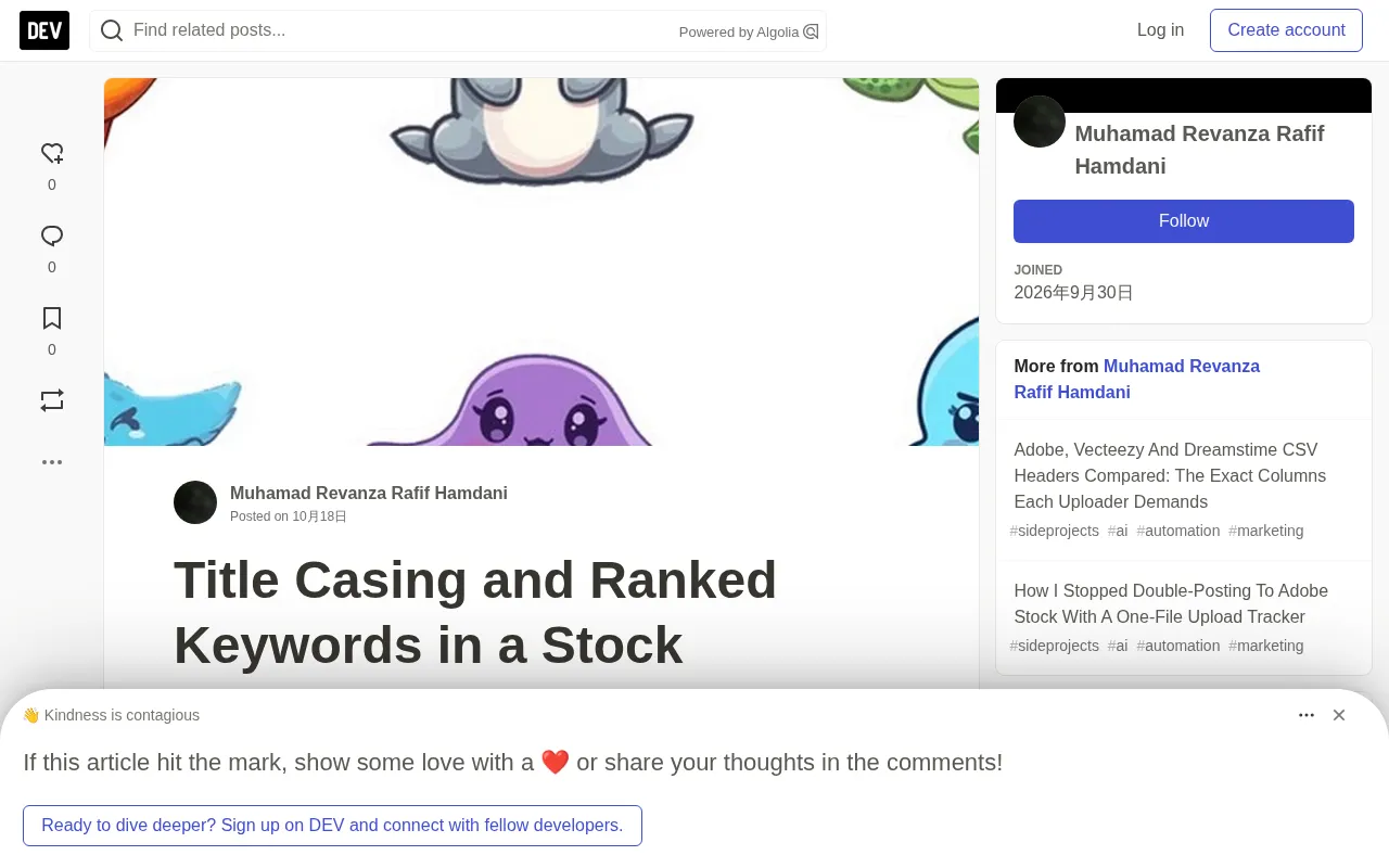 Goodbye Microstock CSV Rejections: Automating Title Casing and Keyword Ordering in Practice