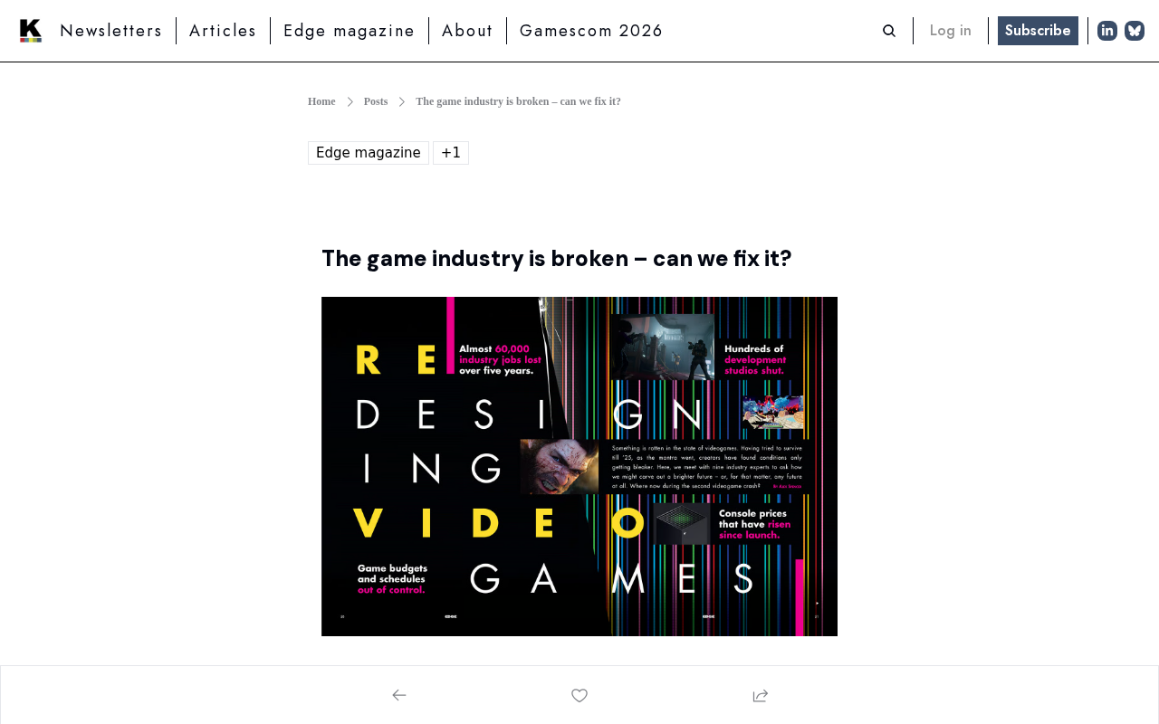 The Game Industry's Dilemma: Who Can Fix This Business?