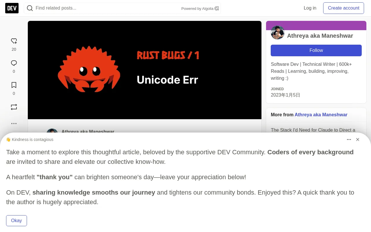 A Rust Unicode Bug: Hands-On Comparison of Three Coding Models