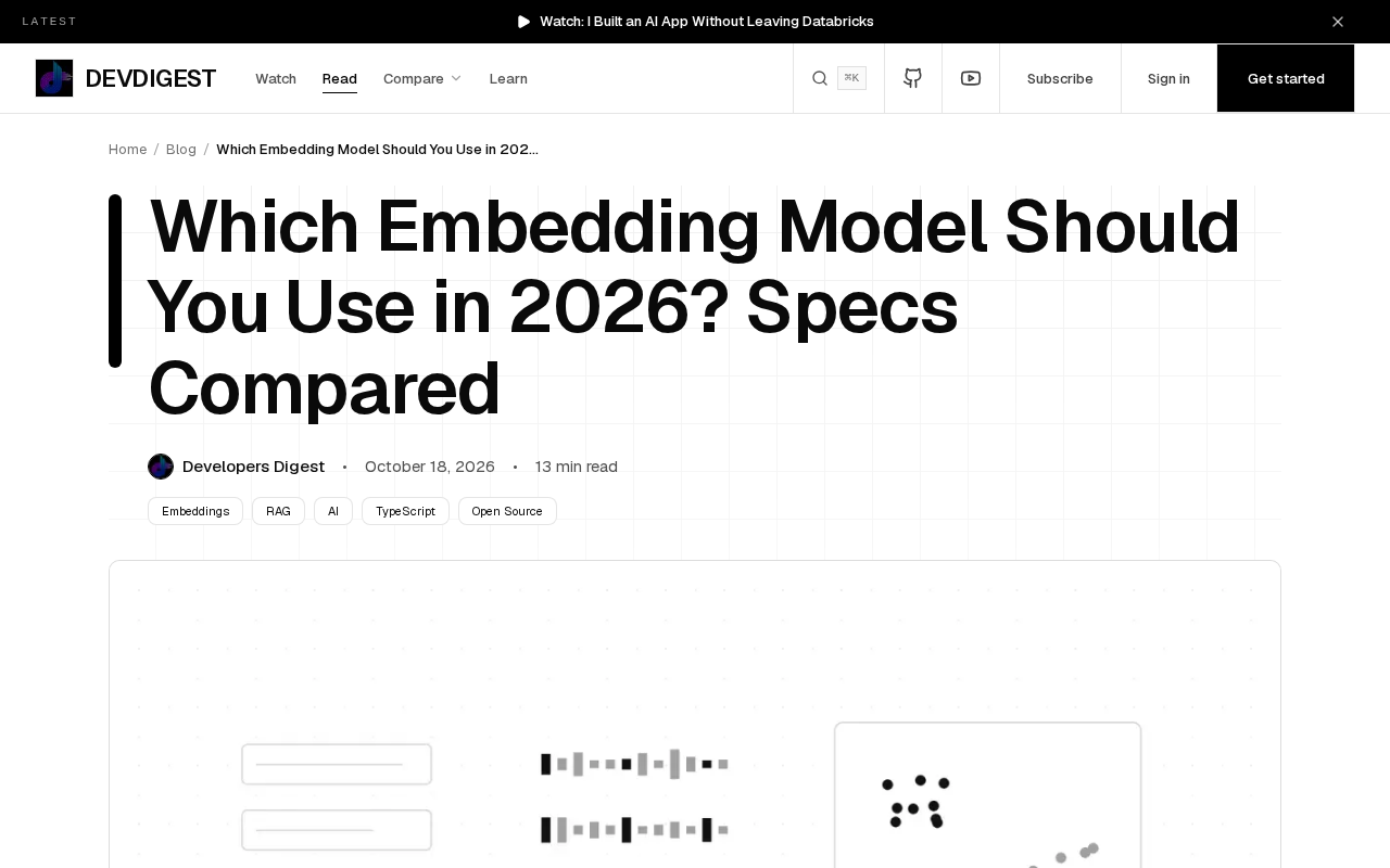 2026 Embedding Model Selection Guide: Comparing 20+ API and Open-Source Models