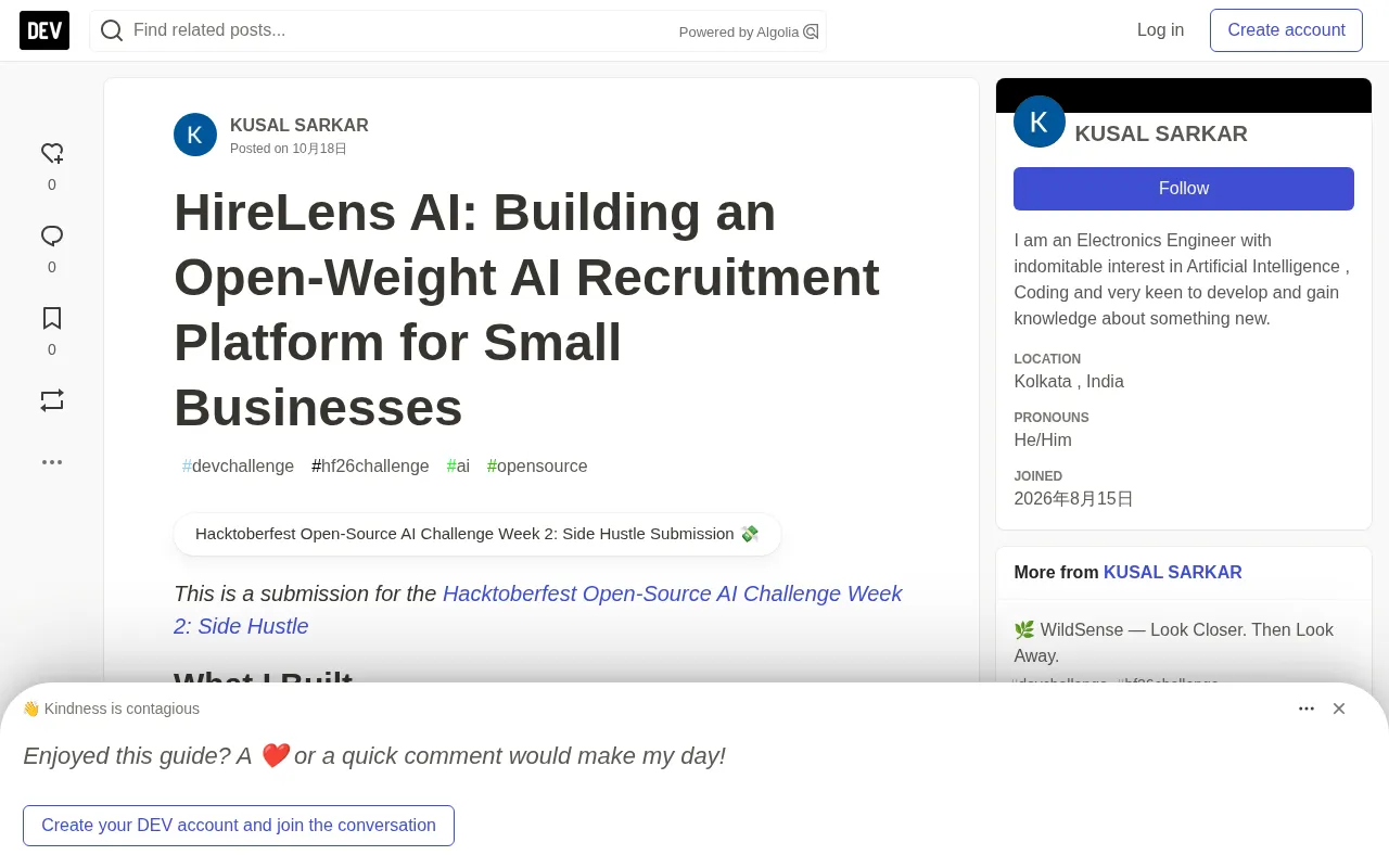 HireLens AI project cover