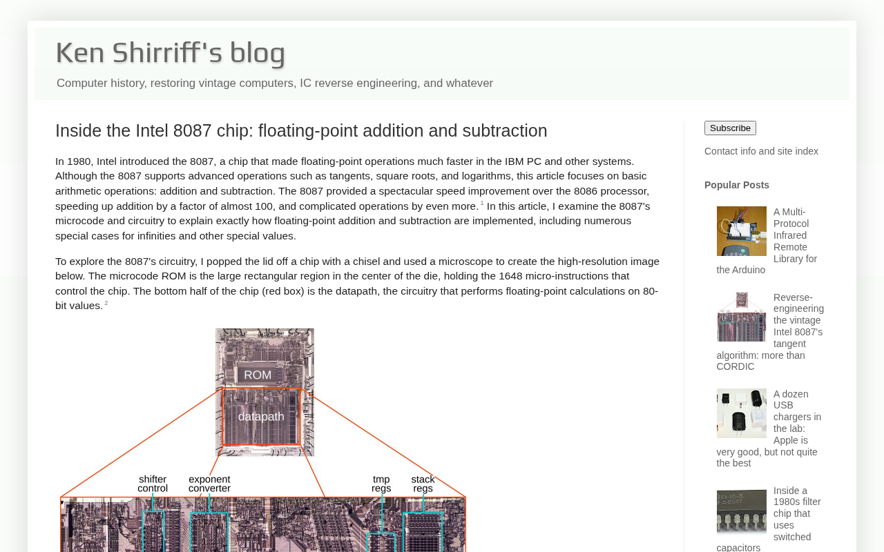 Intel 8087 浮点加减法:老芯片的硬核智慧