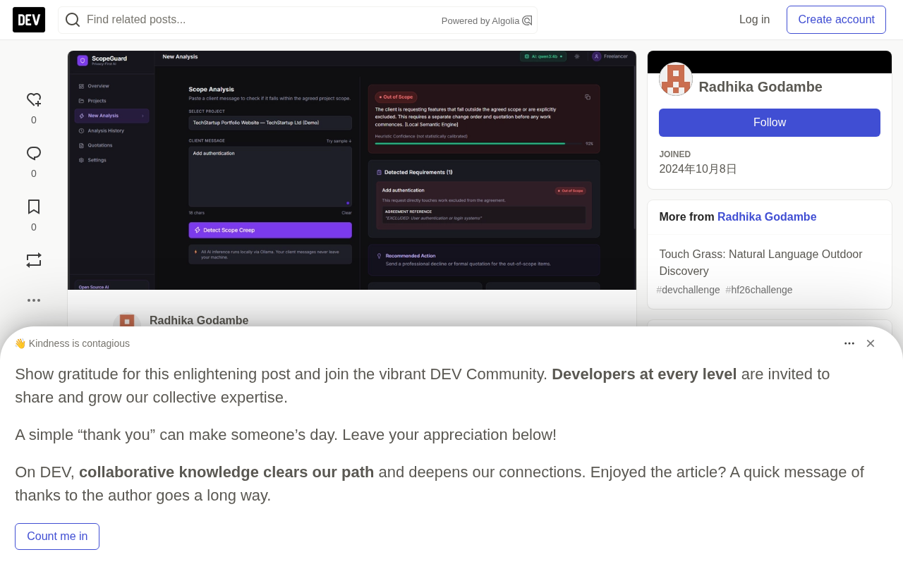 ScopeGuard: A Local-First Open Source AI Tool That Takes Aim at Freelancer Scope Creep