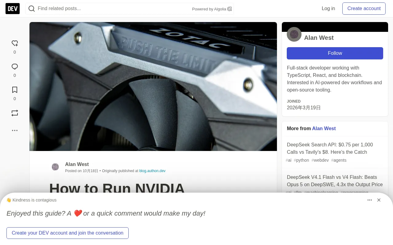 NVIDIA Nemotron Dory 4B Local Deployment Guide: Recurrent Architecture and Trying the llama.cpp PR