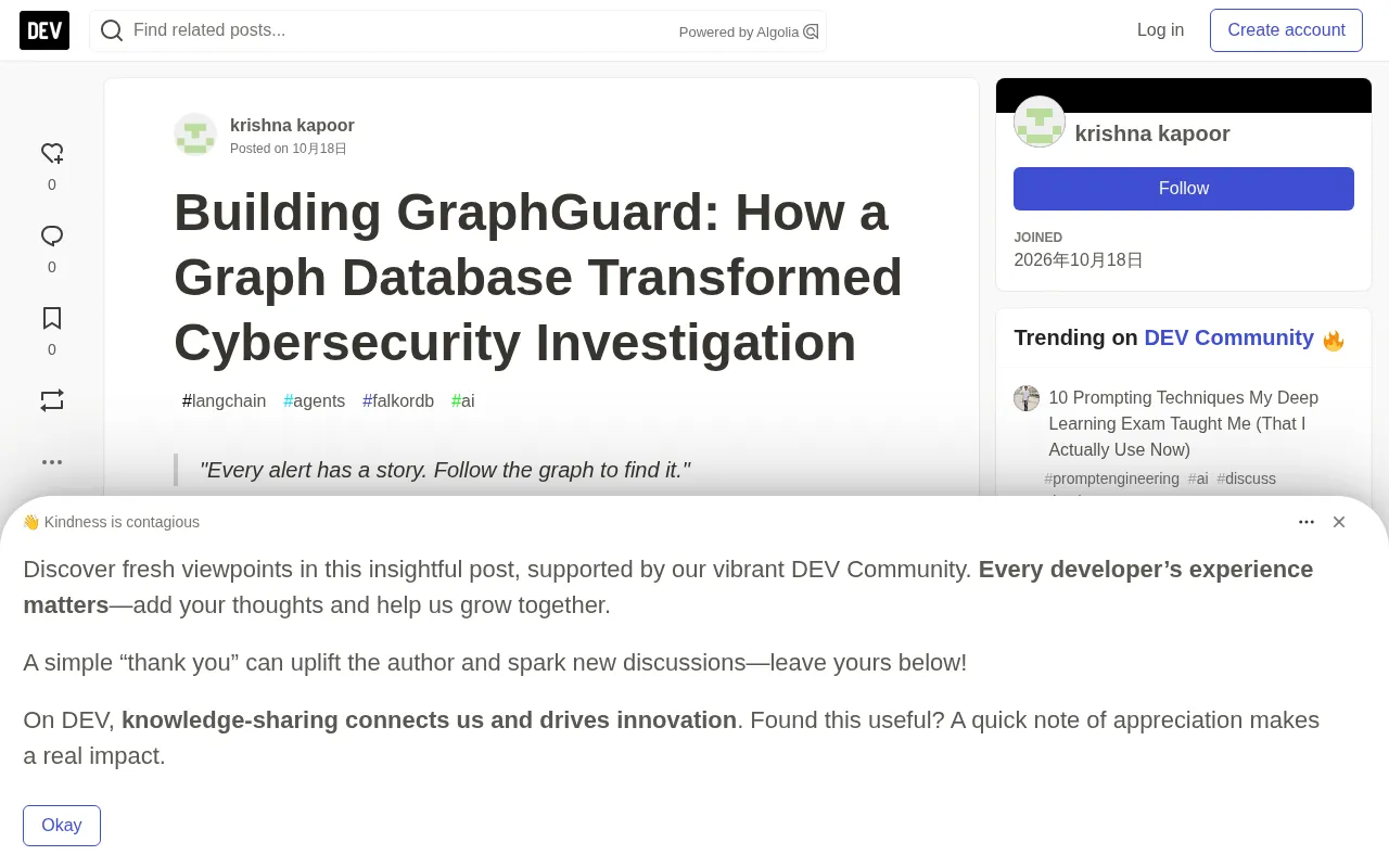Graph Database + AI Agent: How GraphGuard Revolutionizes Cybersecurity Investigations