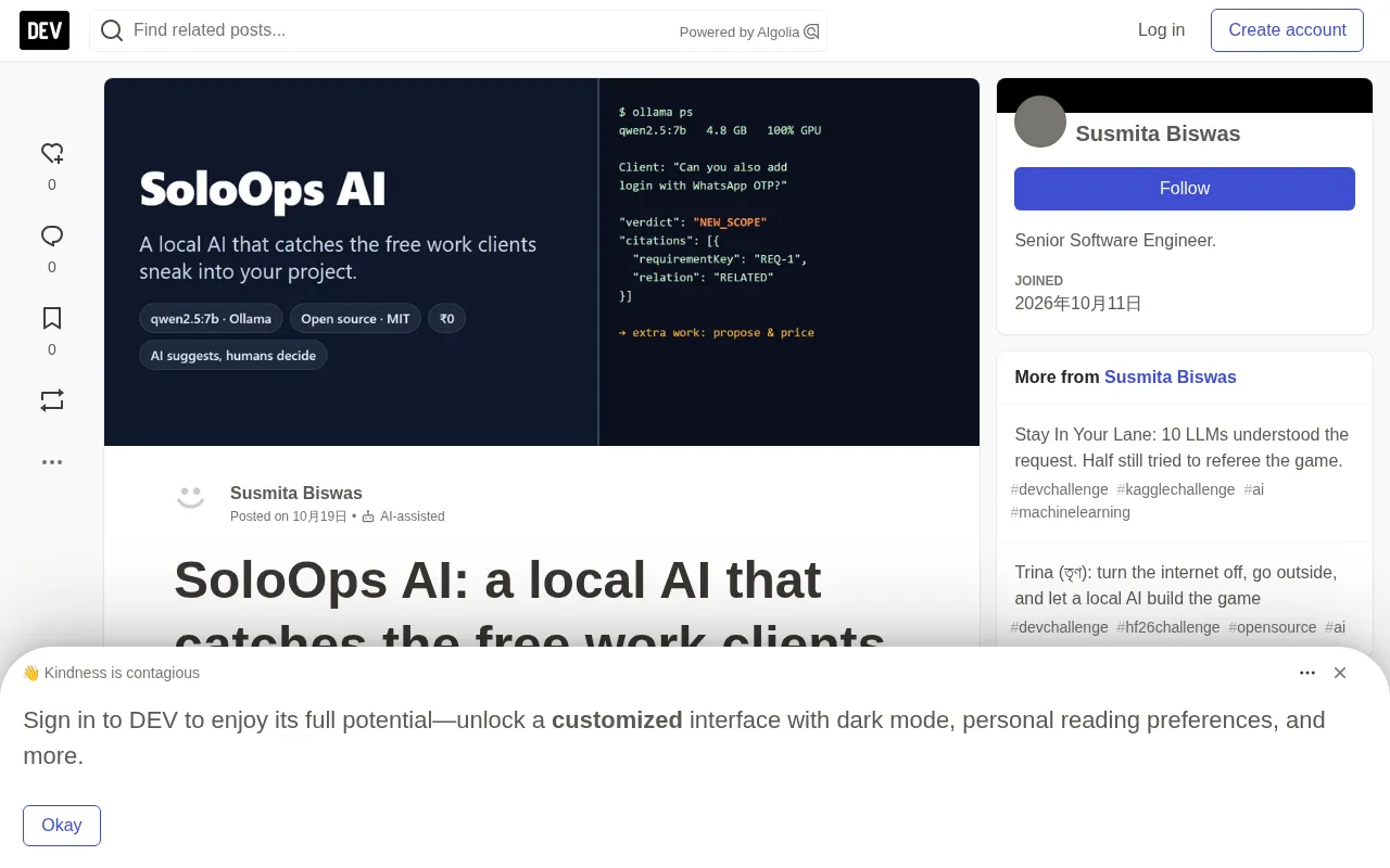 SoloOps AI: Using Local AI to Catch Clients Sneaking in Free Work