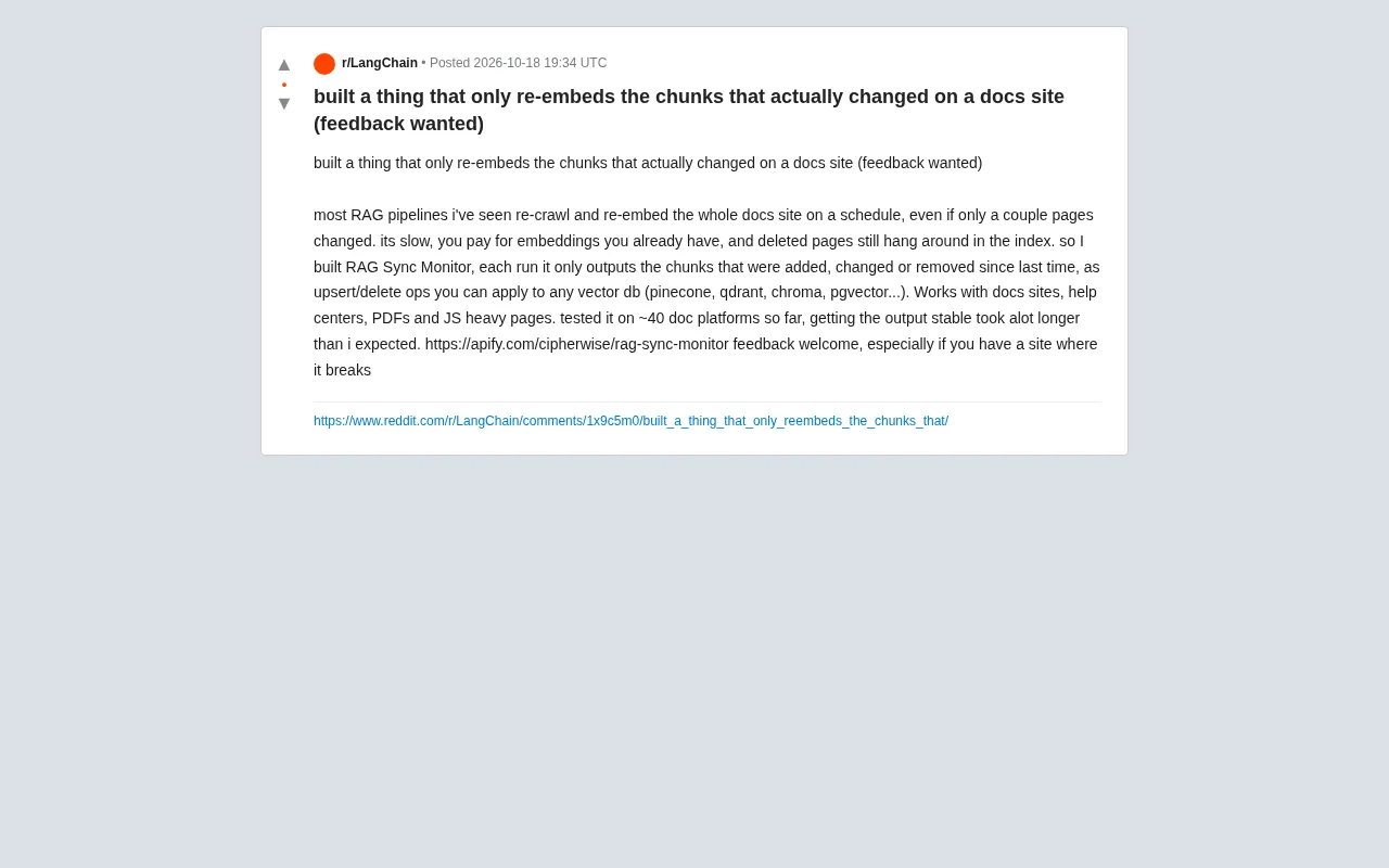Screenshot of the original Reddit post