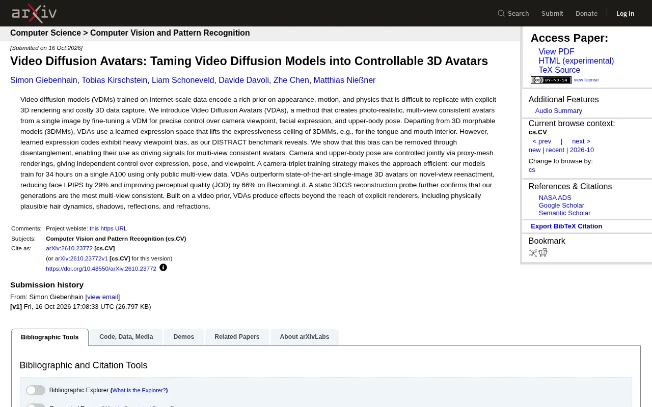 Video Diffusion Models Power Controllable 3D Avatars: VDAs Break the Single-Image Generation Bottleneck