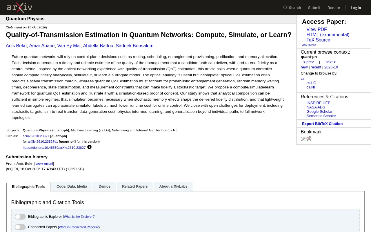 Quantum Network QoT Estimation: Computation, Simulation, or Learning?