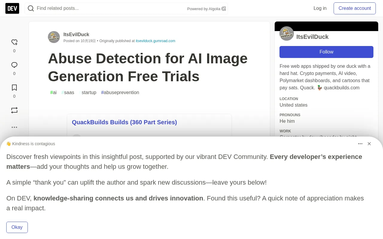 Abuse Detection for AI Image Generation Free Trials