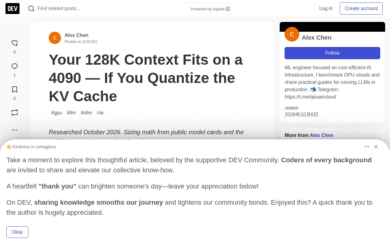 One Parameter Fits 128K Context on a 4090: FP8 KV Cache Quantization in Practice