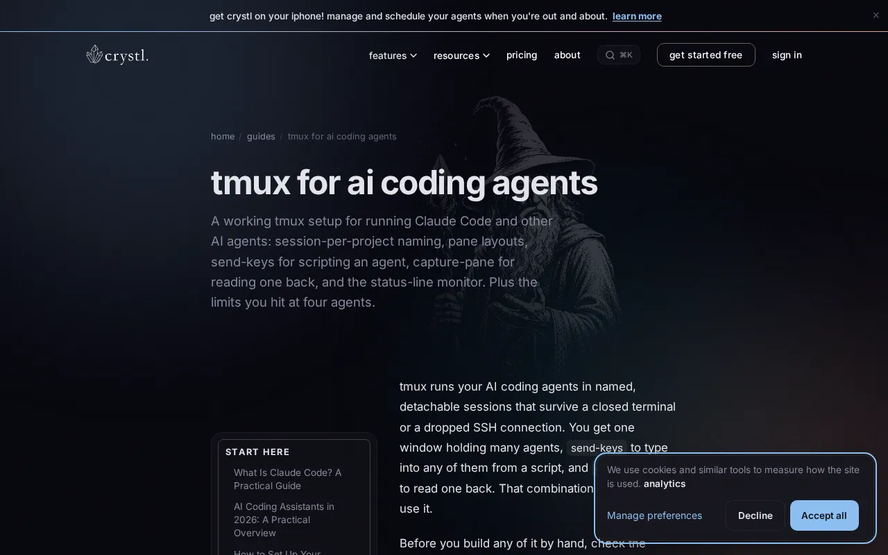 Tmux and Claude Code Integration: Session Management, send-keys, and the Performance Ceiling
