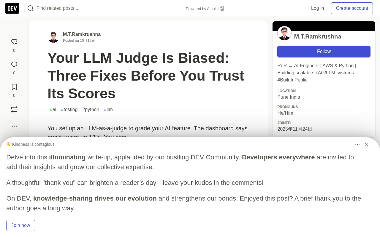 Is Your LLM Judge Biased? Three Calibration Steps to Make Evaluations Trustworthy