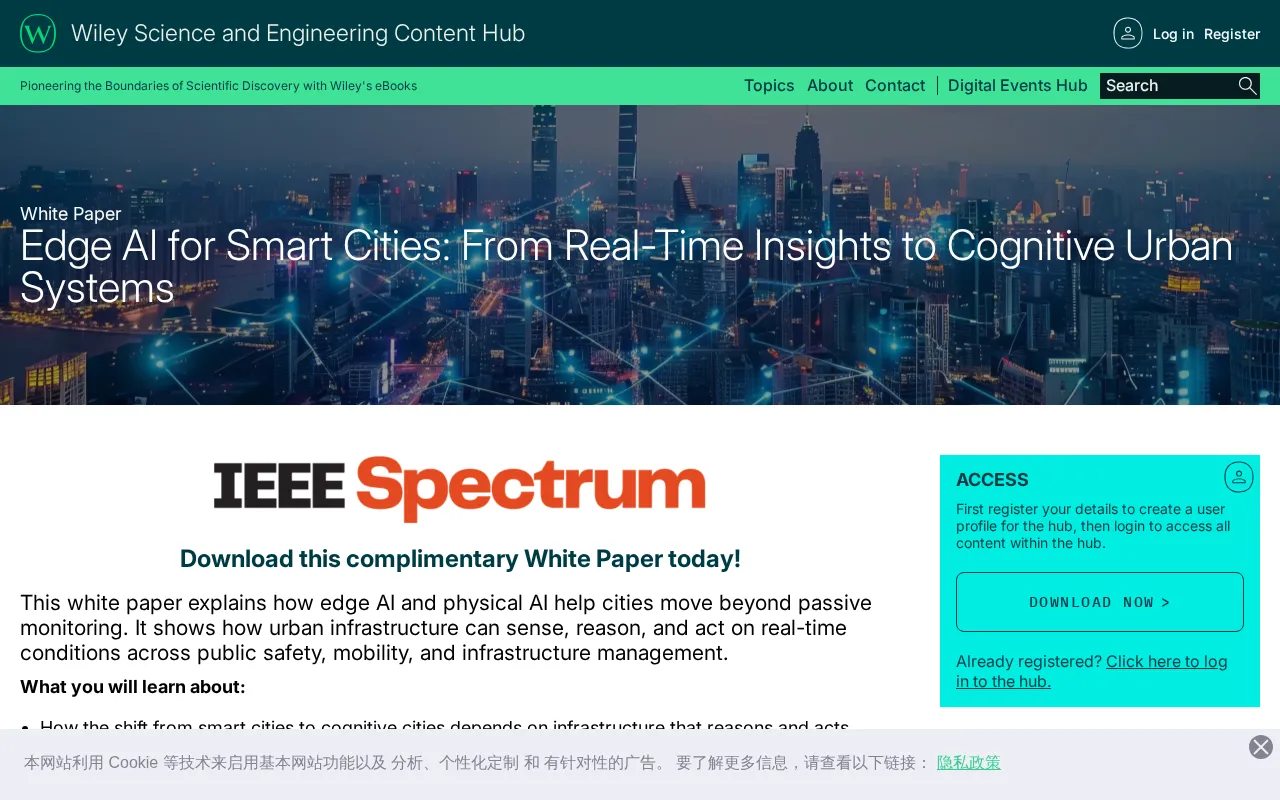 Edge AI Reshapes Smart Cities: From Passive Monitoring to Cognitive Action