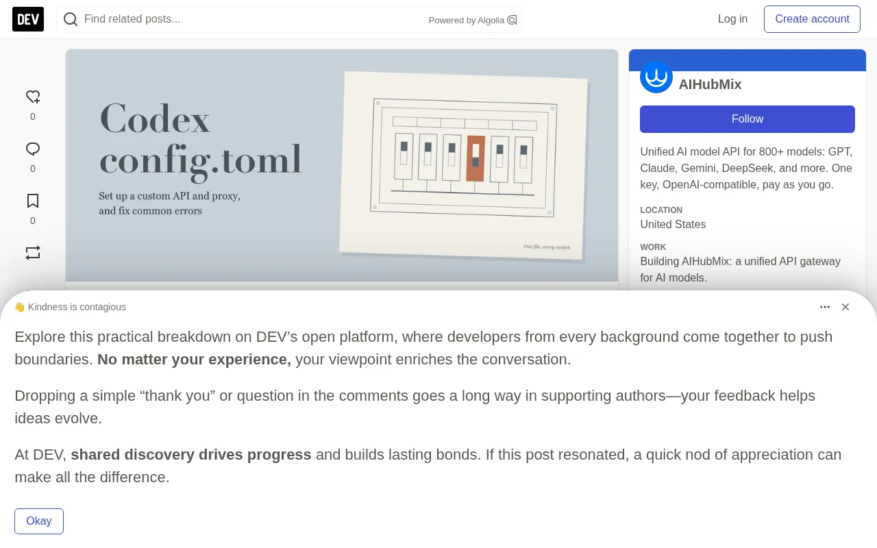 Codex CLI Configuration Guide: A Complete Breakdown of config.toml Errors