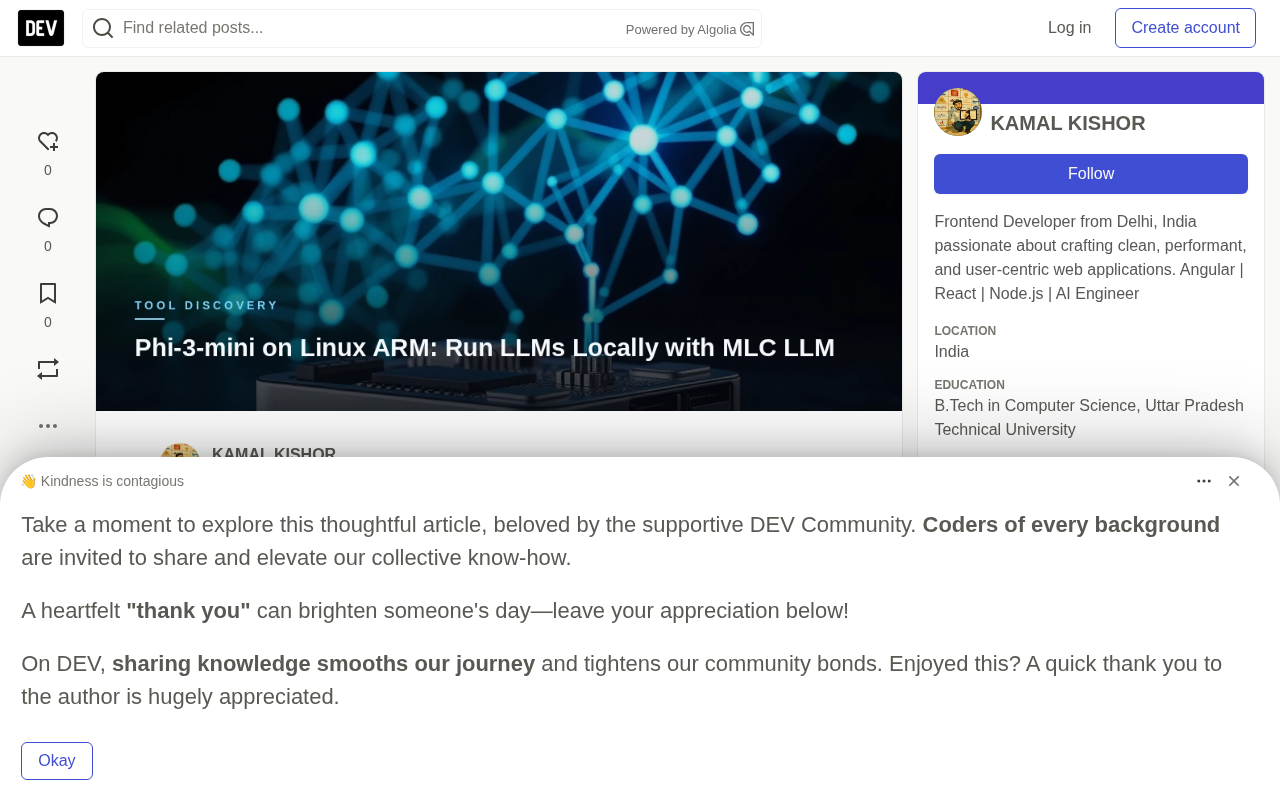 Running Phi-3-mini Locally on Linux ARM Devices: A Hands-On MLC LLM Guide