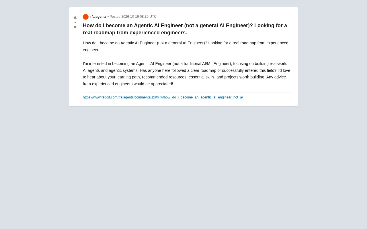 如何成为Agentic AI工程师?一份来自一线的实战路线图
