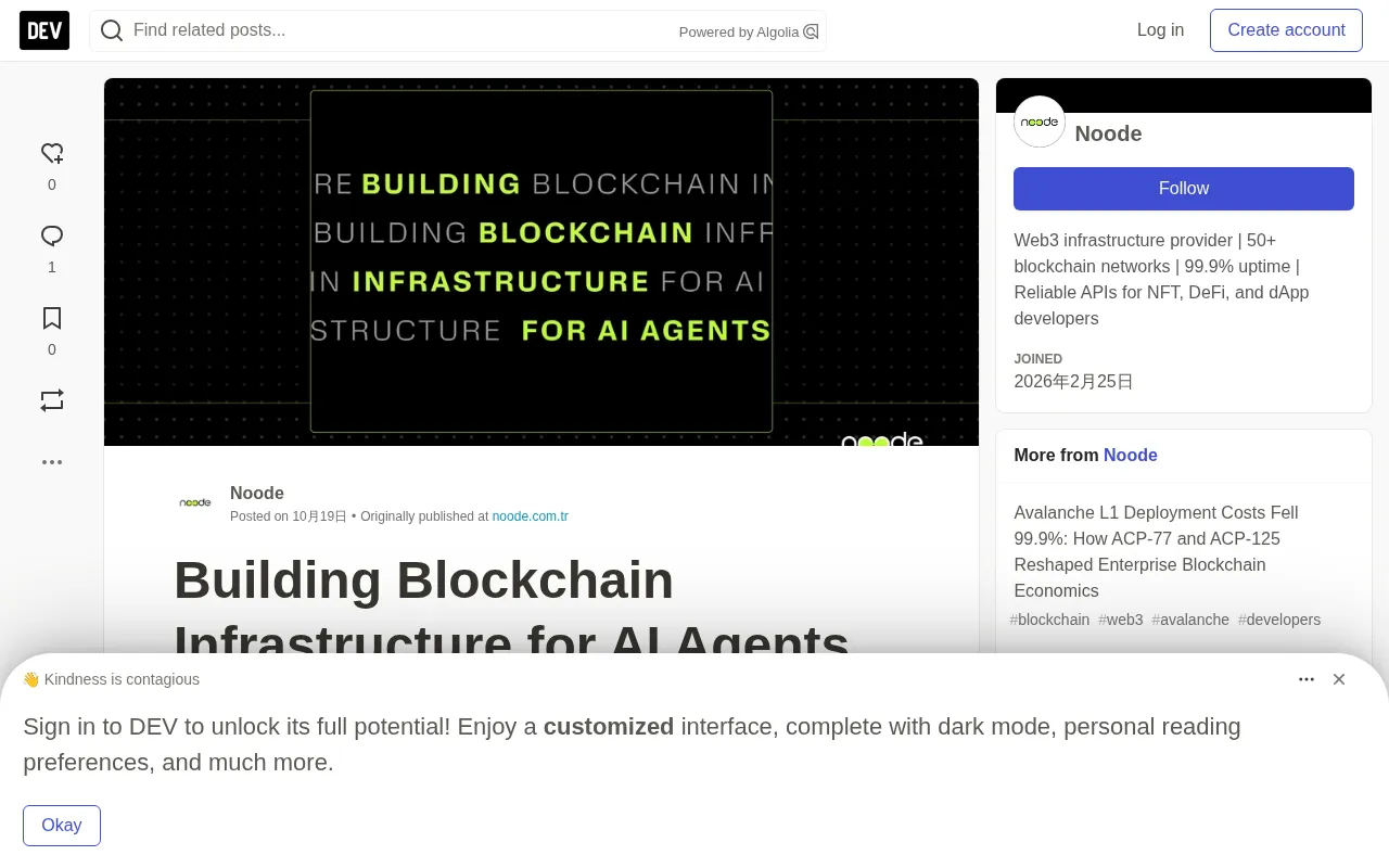 AI agents and blockchain infrastructure