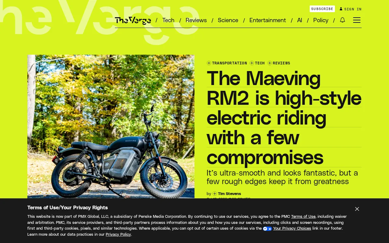 Maeving RM2 Review: Stylish Electric Riding, How Many Compromises?