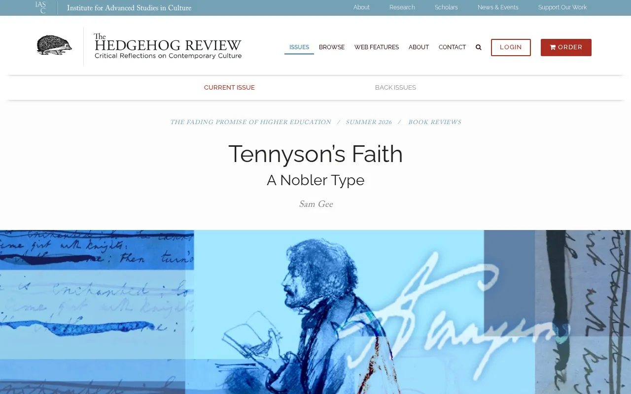 Tennyson's Faith: A Nobler Type——科技时代的信仰与探索